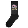 pretty in pink dangerous in camo funny Socks