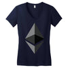 Ethereum Coin Women's V-Neck T-Shirt