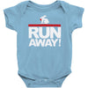 run away rabbit Baby Onesie