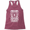 Never Underestimate The Strength Of A Lung Cancer Warrior Racerback Tank