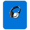 headphones black humor Mousepad