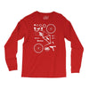 bicycle cyclopath bike hobby exploded Long Sleeve Shirts