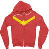 captain marvel Zipper Hoodie
