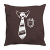 geek pocket protector tie Throw Pillow