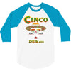 cinco de mayo badass skull 3/4 Sleeve Shirt