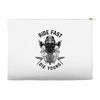 ride fast die young Accessory Pouches