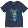 robot kicks V-Neck Tee