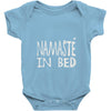 namaste in bed off shoulder Baby Onesie