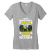 Never Underestimate A Man Who Watches Breaking Bad And Was Born in Women's V-Neck T-Shirt