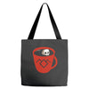 black coffee Tote Bags