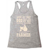 the 8th day god made farmers Racerback Tank