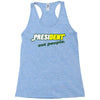 president eat people Racerback Tank