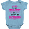 The Best Grammy Was Born In Sebtember Baby Onesie