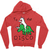 To The Disco (Unicorn Riding Triceratops) Zipper Hoodie