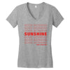 Good Morning Sunshine Women's V-Neck T-Shirt