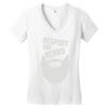 respect the beard (2) Women's V-Neck T-Shirt