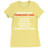 Smartass February Girl Ladies Fitted T-Shirt