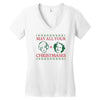 golden christmas Women's V-Neck T-Shirt