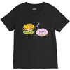 cheeseburger pranks doughnut V-Neck Tee