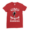 simple man running Ladies Fitted T-Shirt