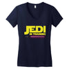 Jedi Master - Jedi in Training Family Matching Women's V-Neck T-Shirt