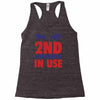 2nd amendment in use Racerback Tank