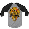 skull spartan 3/4 Sleeve Shirt