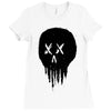 trickle skull Ladies Fitted T-Shirt
