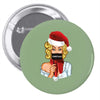 pop art christmas Pin-back button