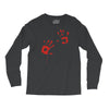 bloody hand print funny zombie kill undead blood horror killer Long Sleeve Shirts