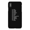 beard length chart funny professor grandpa mustache humor iPhoneX Case