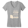 veteran dad 2 Women's V-Neck T-Shirt