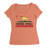 colifornia republic parody pugfornia republic Women's Triblend Scoop T-shirt