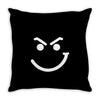 bon jovi smirk logo rock metal band Throw Pillow