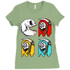 pac skull copy Ladies Fitted T-Shirt