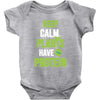 keep calm plants have protein Baby Onesie