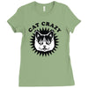 cat crazy Ladies Fitted T-Shirt