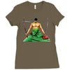 roronoa zoro Ladies Fitted T-Shirt