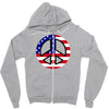 flag us flag peace independence day Zipper Hoodie