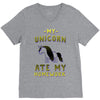 my unicorn ate my homework V-Neck Tee