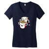 zombie ramen Women's V-Neck T-Shirt