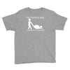 fat people are harder to kidnap funny Youth Tee