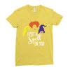 spell on you white letter Ladies Fitted T-Shirt