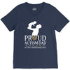 proud Autism dad V-Neck Tee