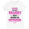 The Best Grammy Was Born In Sebtember Ladies Fitted T-Shirt