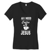 coffee and jesus Women's V-Neck T-Shirt