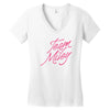 team miley Women's V-Neck T-Shirt