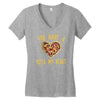 you have a pizza my heart Women's V-Neck T-Shirt