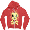 adorable crossbones Zipper Hoodie