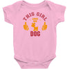 This Girl Loves Her Dog Baby Onesie